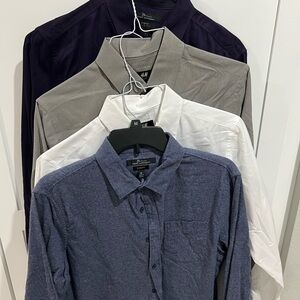 Men's Shirt Collection - Blue, White, Gray and Black